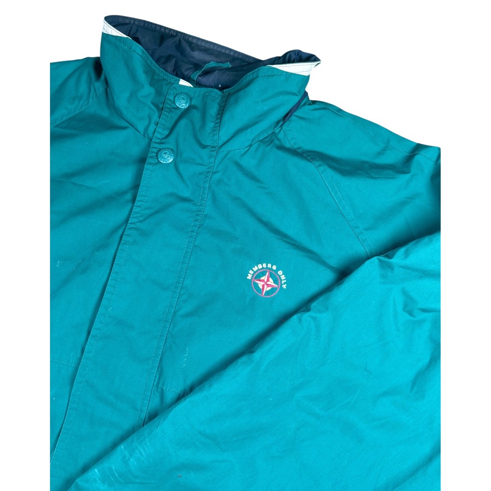 Vintage Members Only Mariner Jacket XL Green Windbreaker Mens Retro Coat